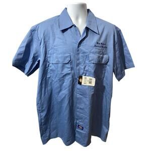 Dickies Blue Short Sleeve Work Shirts Large West Milford Board of Ed Bundle of 3